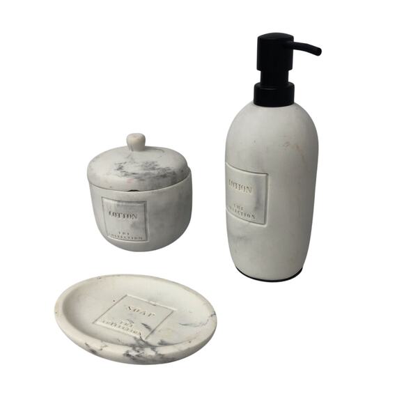 The Collection Bathroom Containers set of 3 - Picture 2 of 16